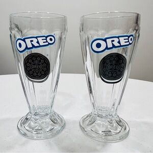 Oreo milkshake glasses set of 2